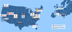 FSHD Clinical Trial Research Network map